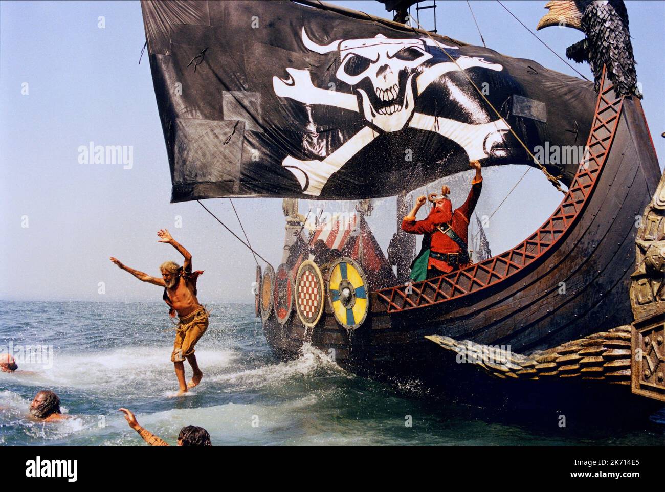 SCÈNE DES NAVIRES VIKING, ASTÉRIX ET OBELIX: MISSION CLEOPATRA, 2002 Banque D'Images