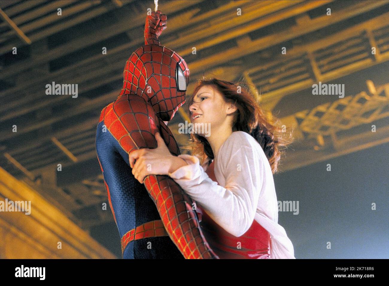 MAGUIRE, DUNST, SPIDER-MAN, 2002 Banque D'Images