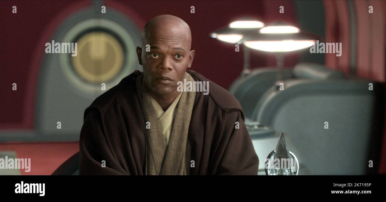 SAMUEL L. JACKSON, Star Wars : Episode II - L'ATTAQUE DES CLONES, 2002 Banque D'Images