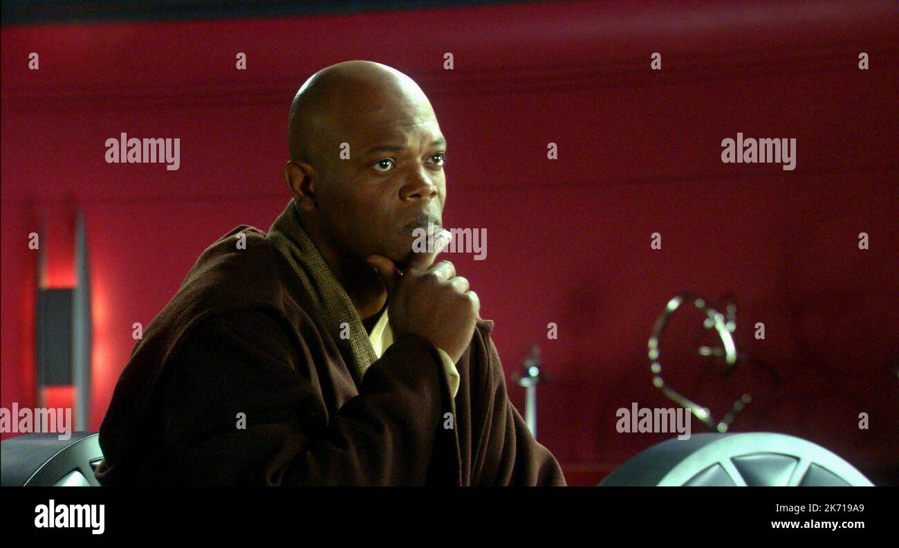 SAMUEL L. JACKSON, Star Wars : Episode II - L'ATTAQUE DES CLONES, 2002 Banque D'Images