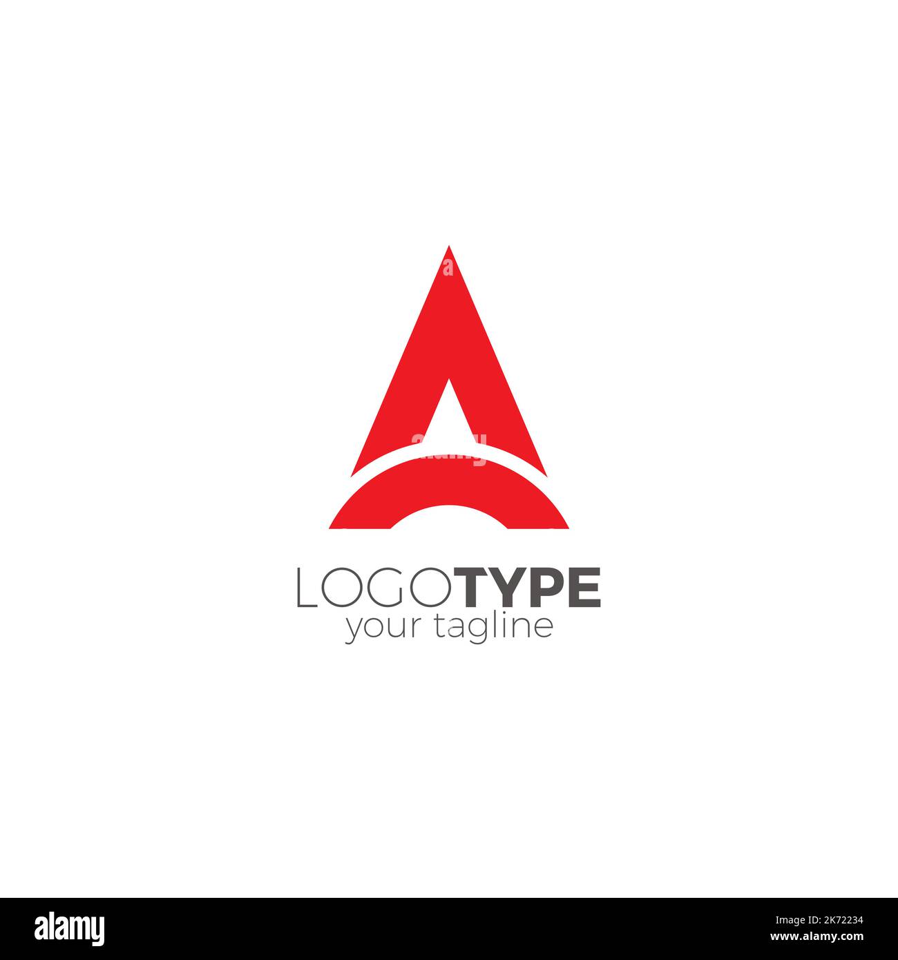 Letter A simple logo Design Illustration de Vecteur