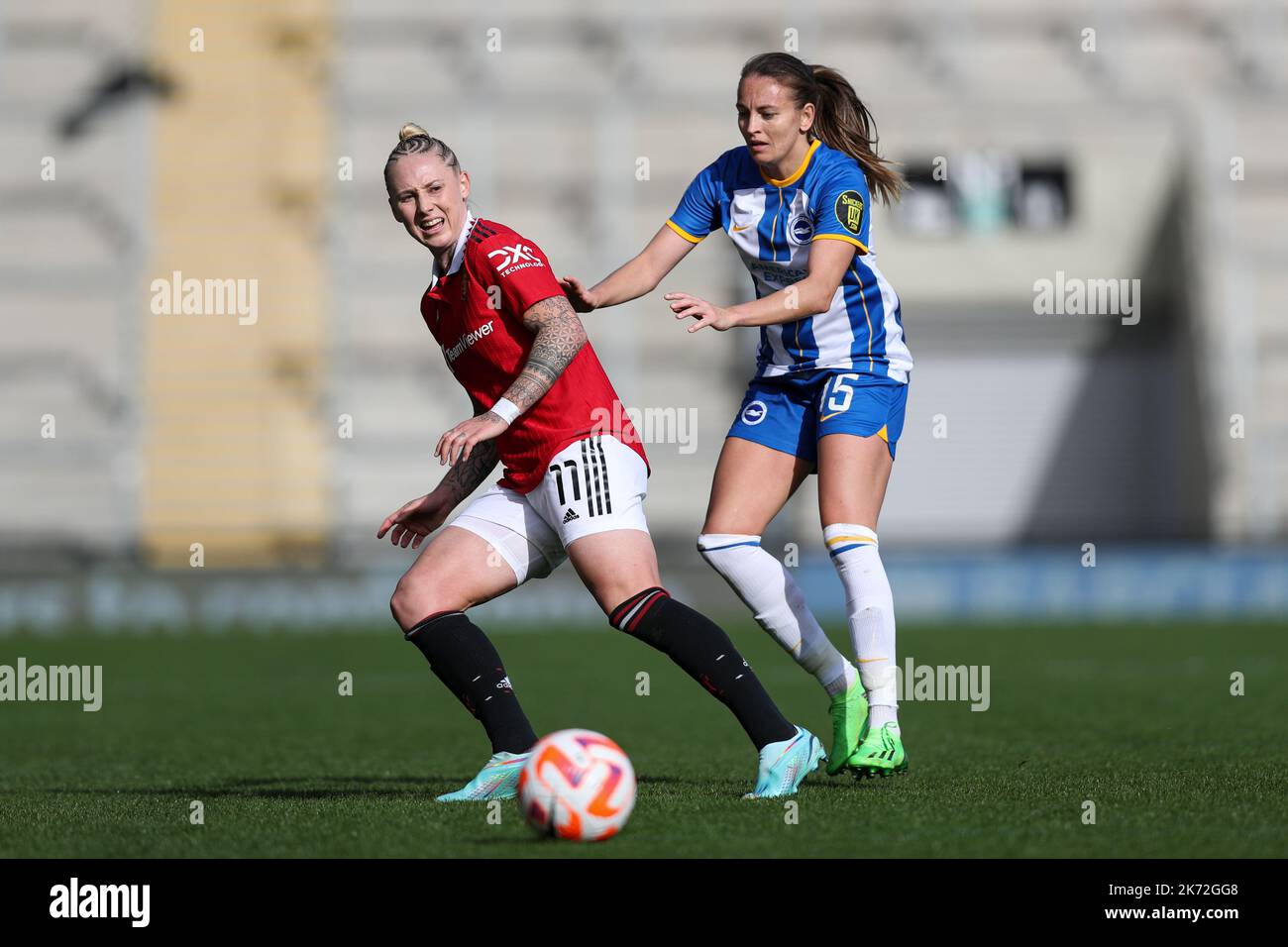 Leigh, Royaume-Uni. 16th octobre 2022. Leah Galton pendant le match de la Super League féminine de la FA au Leigh Sports Village, Leigh. Le crédit photo doit être lu: Jessica Hornby/Sportimage crédit: Sportimage/Alay Live News Banque D'Images