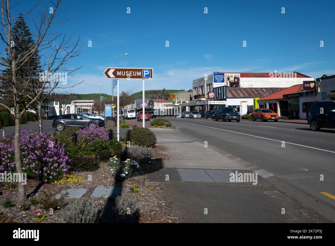 High Street, State Highway 2, Waipawa, Central Hawke's Bay, North Island, Nouvelle-Zélande Banque D'Images