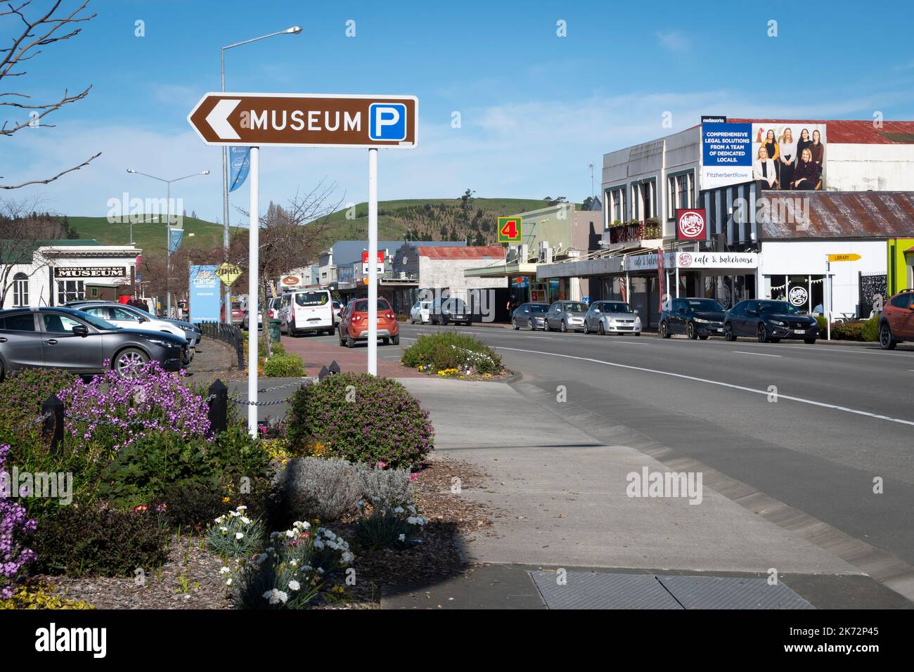 High Street, State Highway 2, Waipawa, Central Hawke's Bay, North Island, Nouvelle-Zélande Banque D'Images