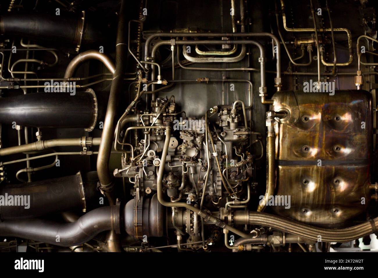 Gros plan sur le moteur du Lockheed SR-71A, Blackbird Banque D'Images