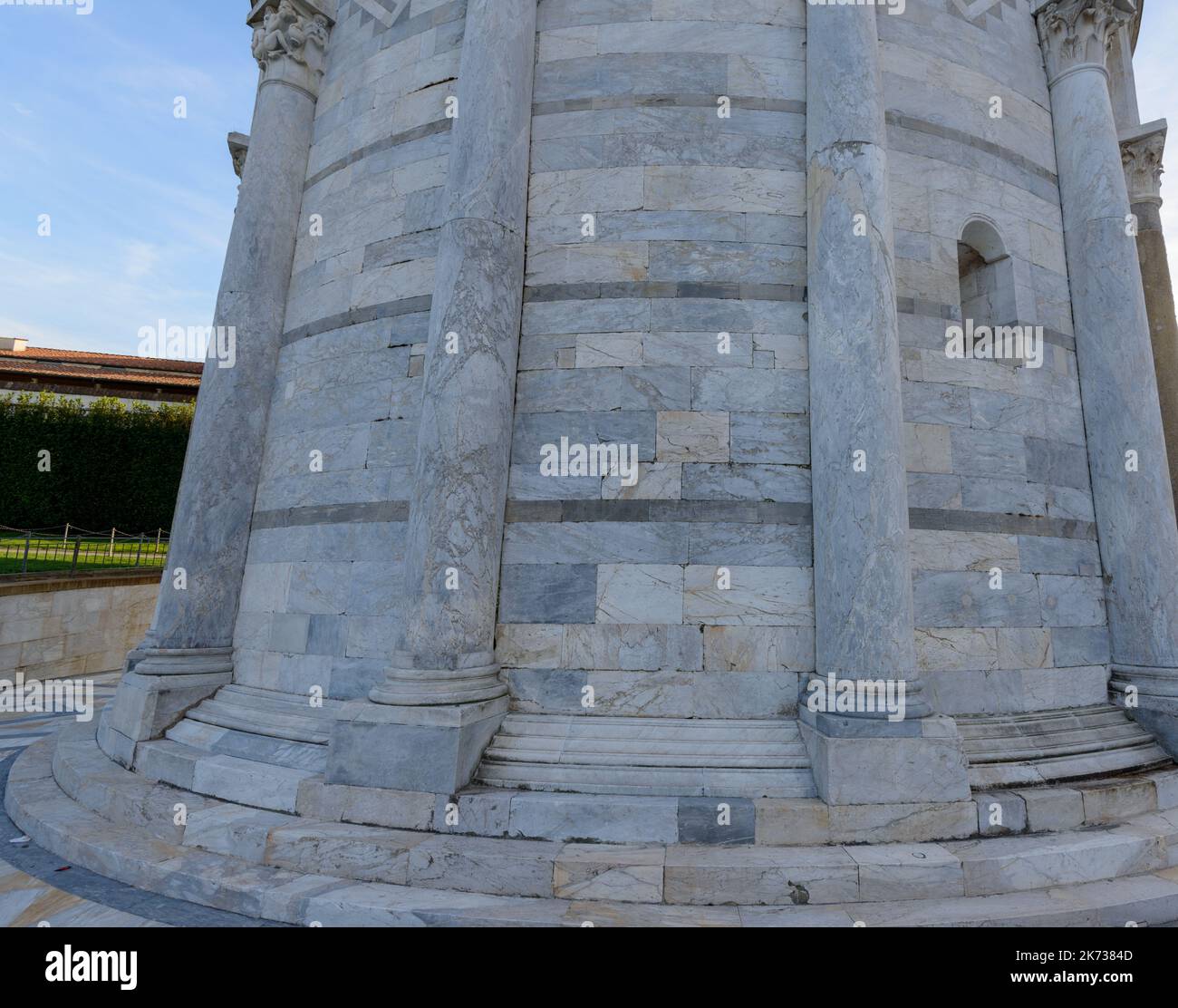 Vue sur la Tour penchée de Pise Banque D'Images