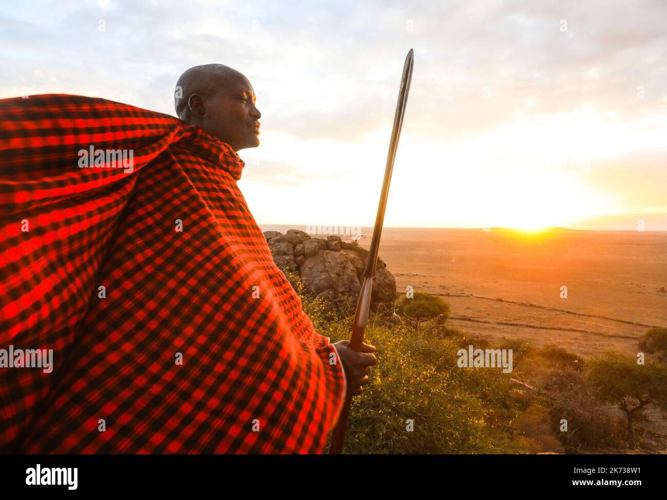 MAASAI TANZANIE Banque D'Images