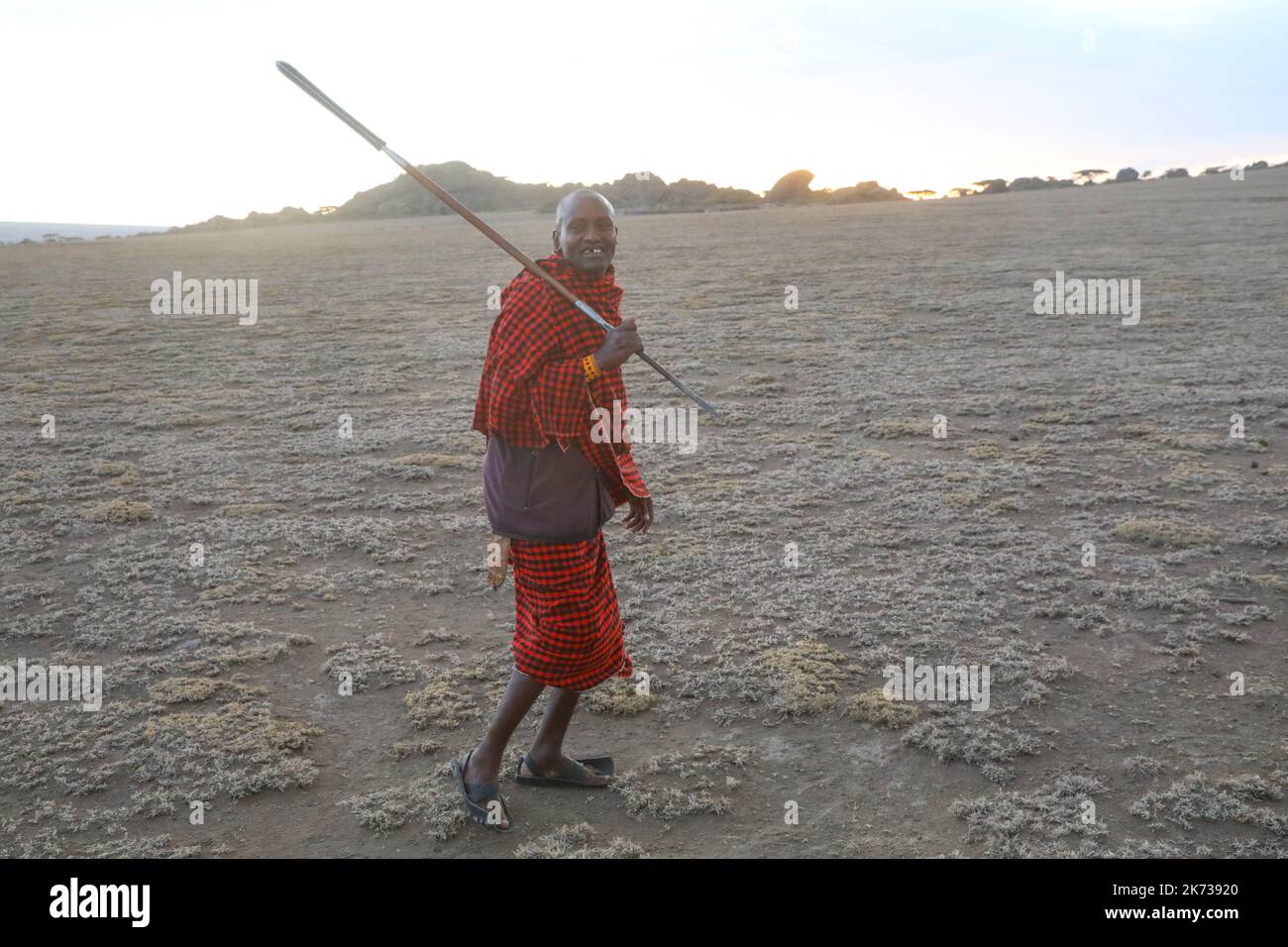 MAASAI TANZANIE Banque D'Images