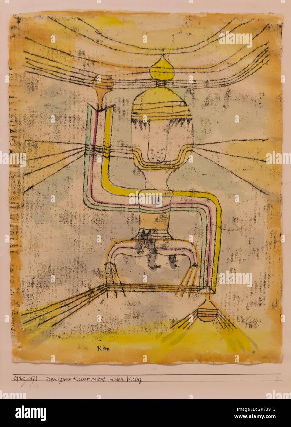 Le Grand Kaiser entre en bataille, Paul Klee, 1920 ans, Musée Berggruen, Berlin, Allemagne, Europe Banque D'Images