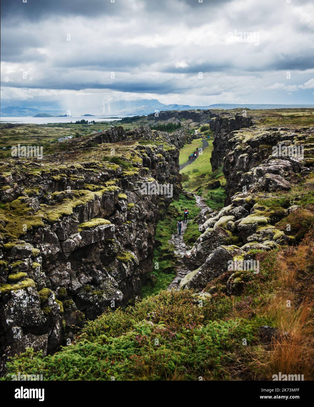 Vallée du Rift, parc national de Thingvellir, cercle d'or, Islande, Scandinavie, Europe Banque D'Images