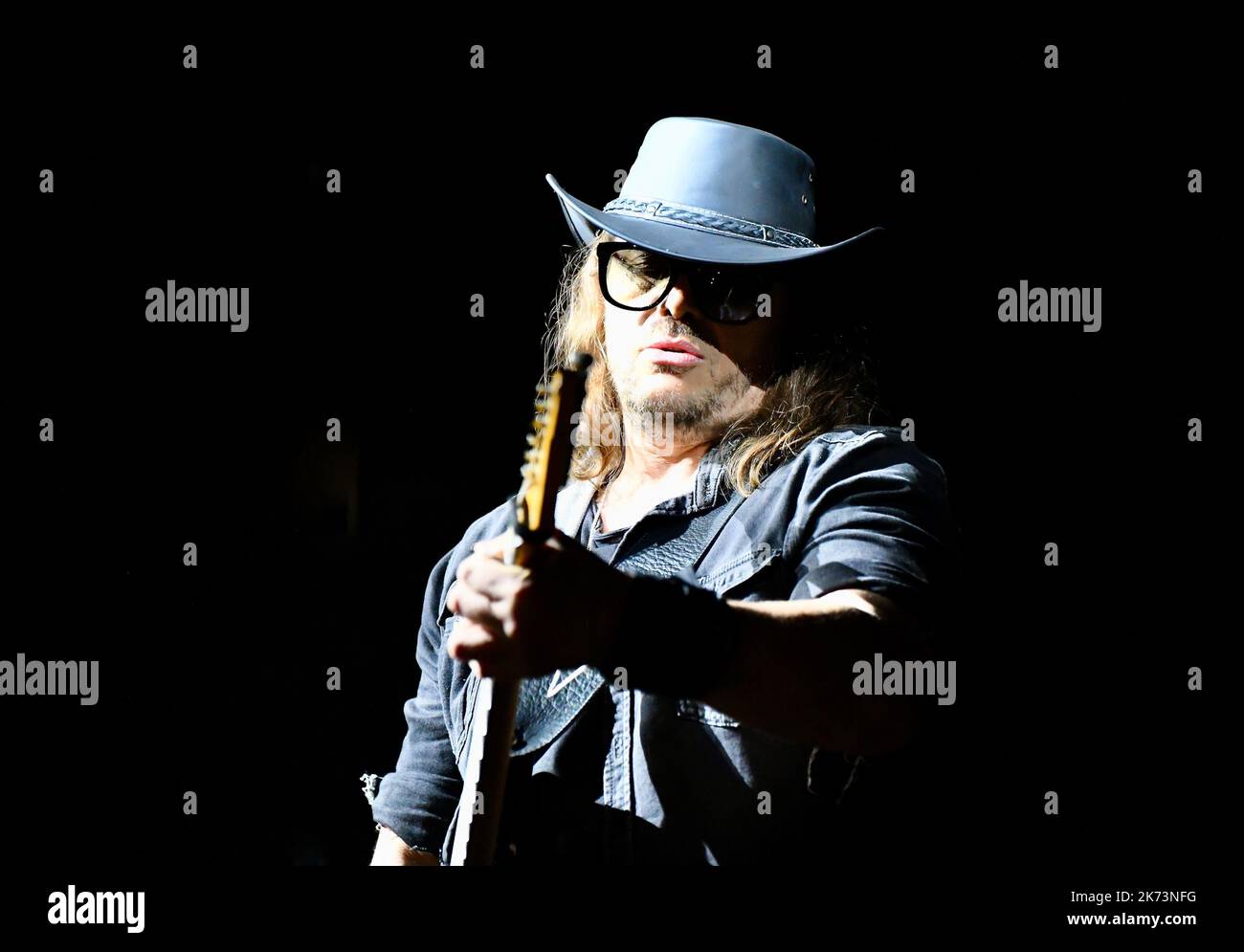 Milan, Italie. 15th octobre 2022. GIANLUCA GRIGNANI - FABRIQUE MILANO- 16 Otobre 22 pendant Gianluca Grignani, concert musical de la chanteuse italienne à Milan, Italie, 15 octobre 2022 crédit: Agence photo indépendante/Alamy Live News Banque D'Images