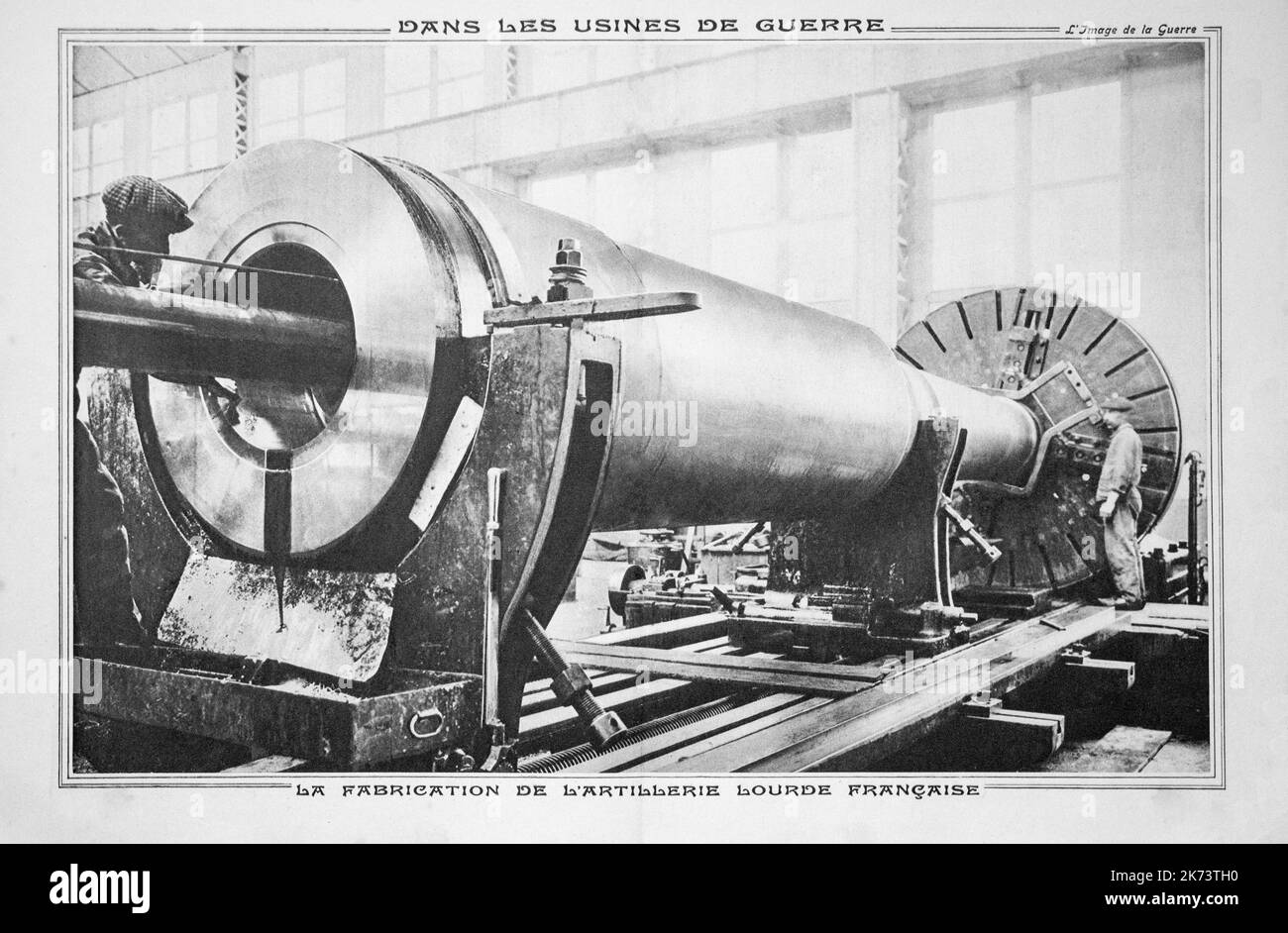 WW1 - Fabrication canon Banque D'Images