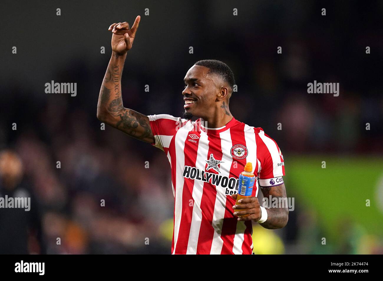 Photo de dossier datée du 14-10-2022 d'Ivan Toney, qui a poursuivi son remarquable record de pénalité avec des buts dans les deux derniers jeux de Brentford pour amplifier ses revendications de coupe du monde. Date de publication : lundi 17 octobre 2022. Banque D'Images