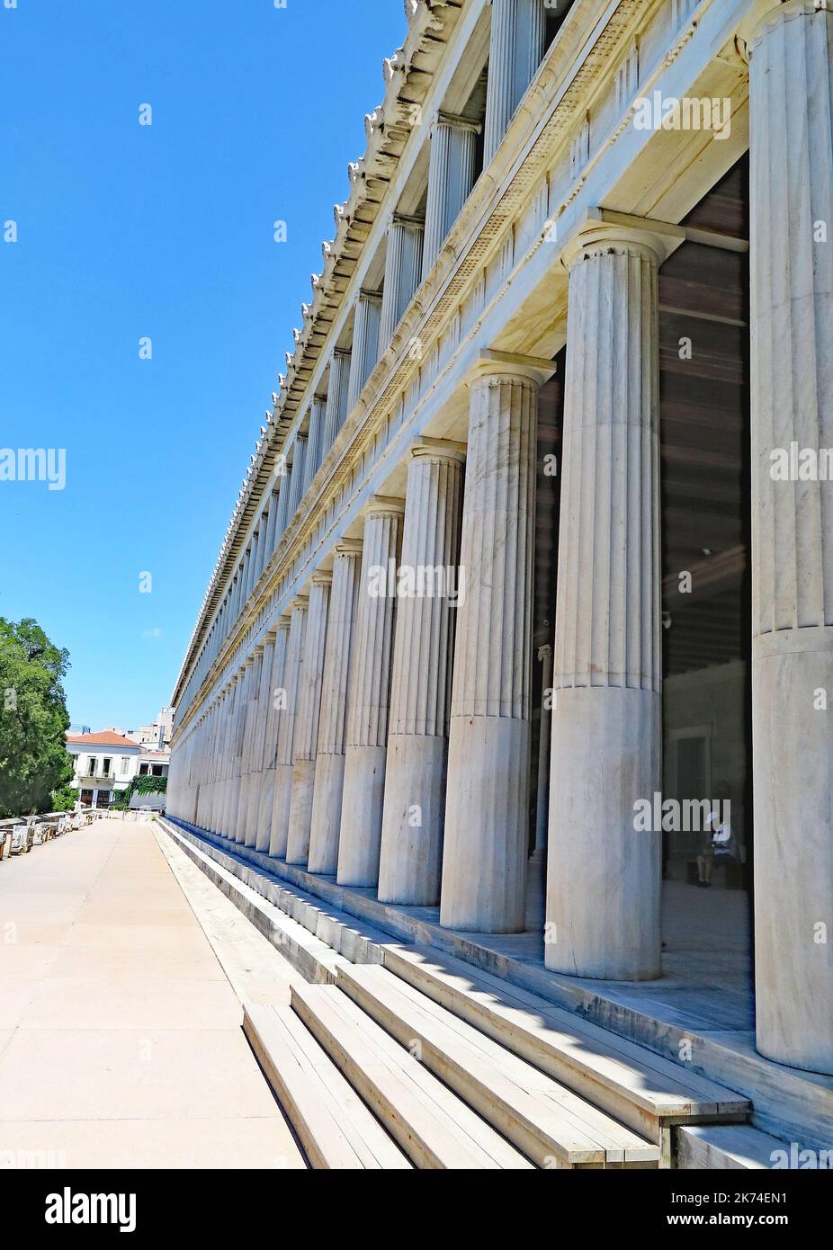 Panoramique de l'Acropole à Athènes, Grèce, Europe Banque D'Images