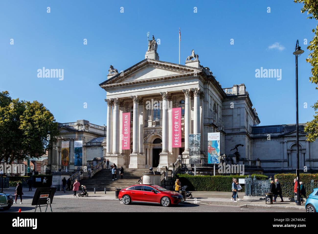 Galerie d'art Tate Britain sur Millbank, Londres, Royaume-Uni Banque D'Images