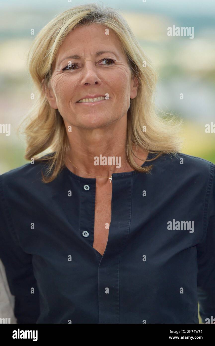 Claire Chazal arrive pour le Festival du film francophone d'Angoulême Banque D'Images