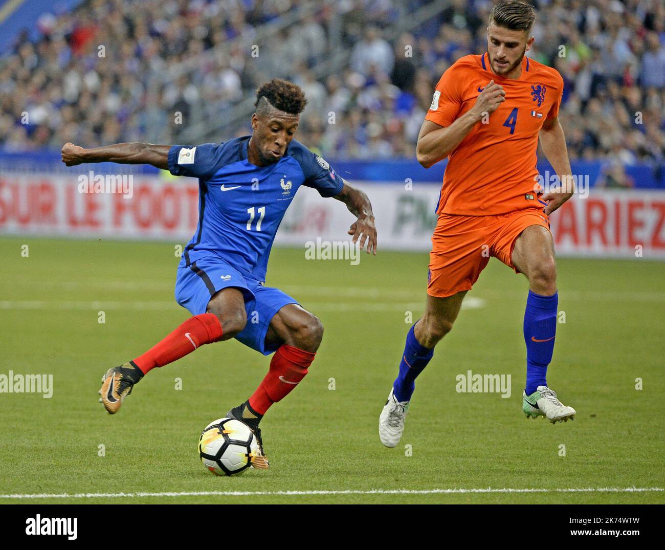 Kingsley Coman en France Banque D'Images