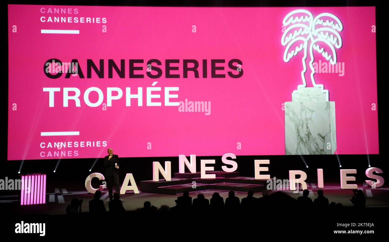 Le tapis rose devant le Palais du Festival lors du Festival de Cannes 1st à Cannes, le 07 avril 2018. L'événement aura lieu du 04 au 11 Apri Banque D'Images