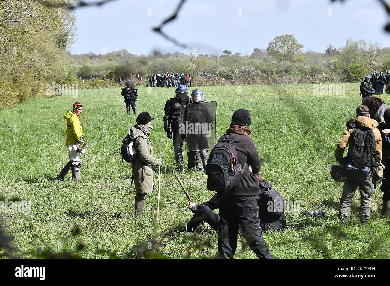 ©PHOTOPQR/OUEST FRANCE ; encore des actions de la partie des zadistes