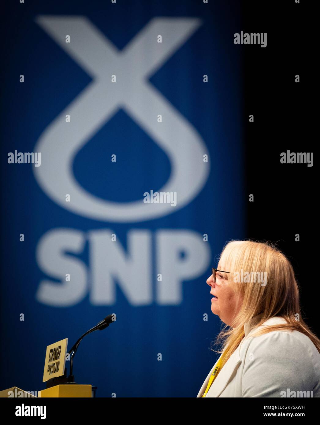 Conférence SNP 2022, Aberdeen. Discours de Anne McLaughlin, députée de Glasgow-Nord-est Banque D'Images