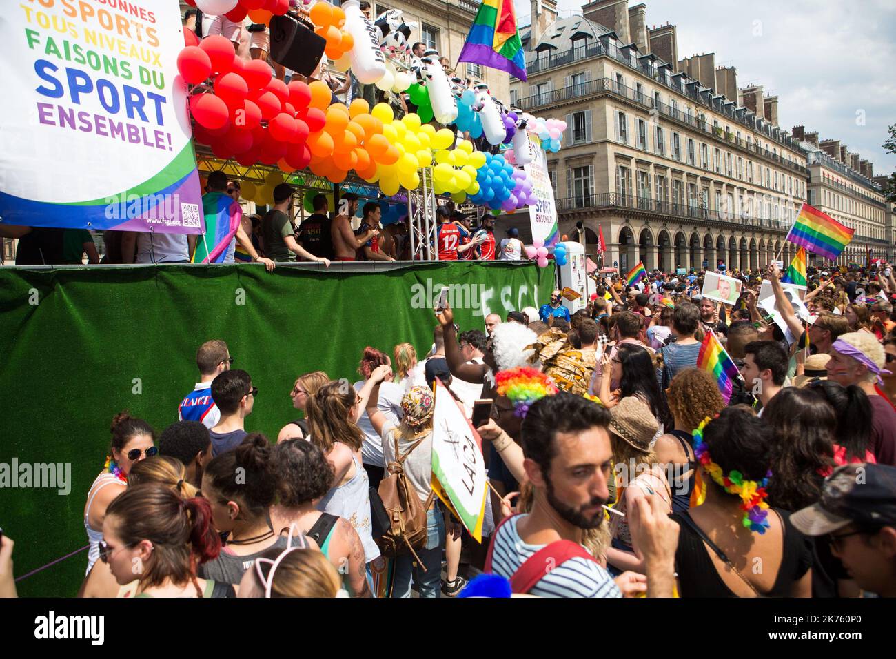 Gay Pride 2018 à Paris, France sur 30 juin 2018. Banque D'Images