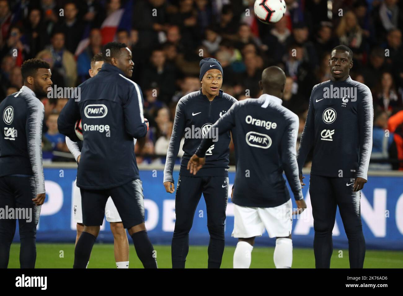 Mbappé lors de l'International friendly entre la France et l'Islande à Paris, France sur 11 octobre 2018. Banque D'Images