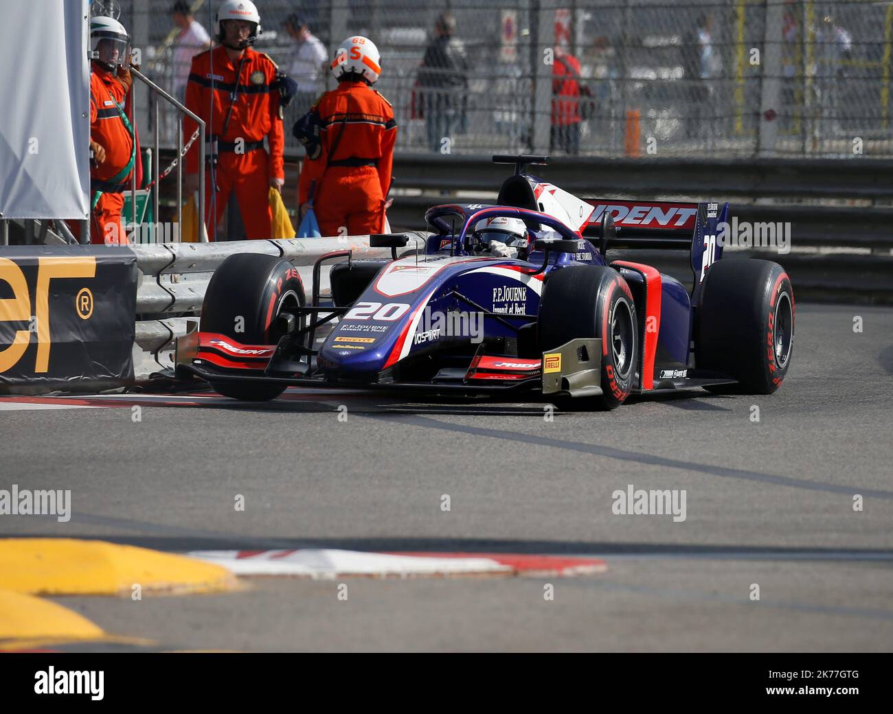 Giuliano Alesi - Trident Lors de la Formule 2, entraînez-vous au circuit de Monaco, Monaco. Banque D'Images