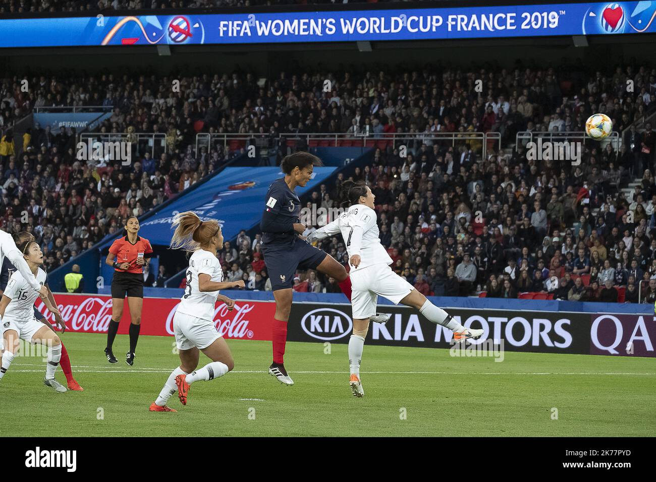 Wendie Thérèse Renard (France, détente, club : Olympique Lyonnais) - 2019/06/07. Match de football féminin France contre Corée du Sud. Banque D'Images