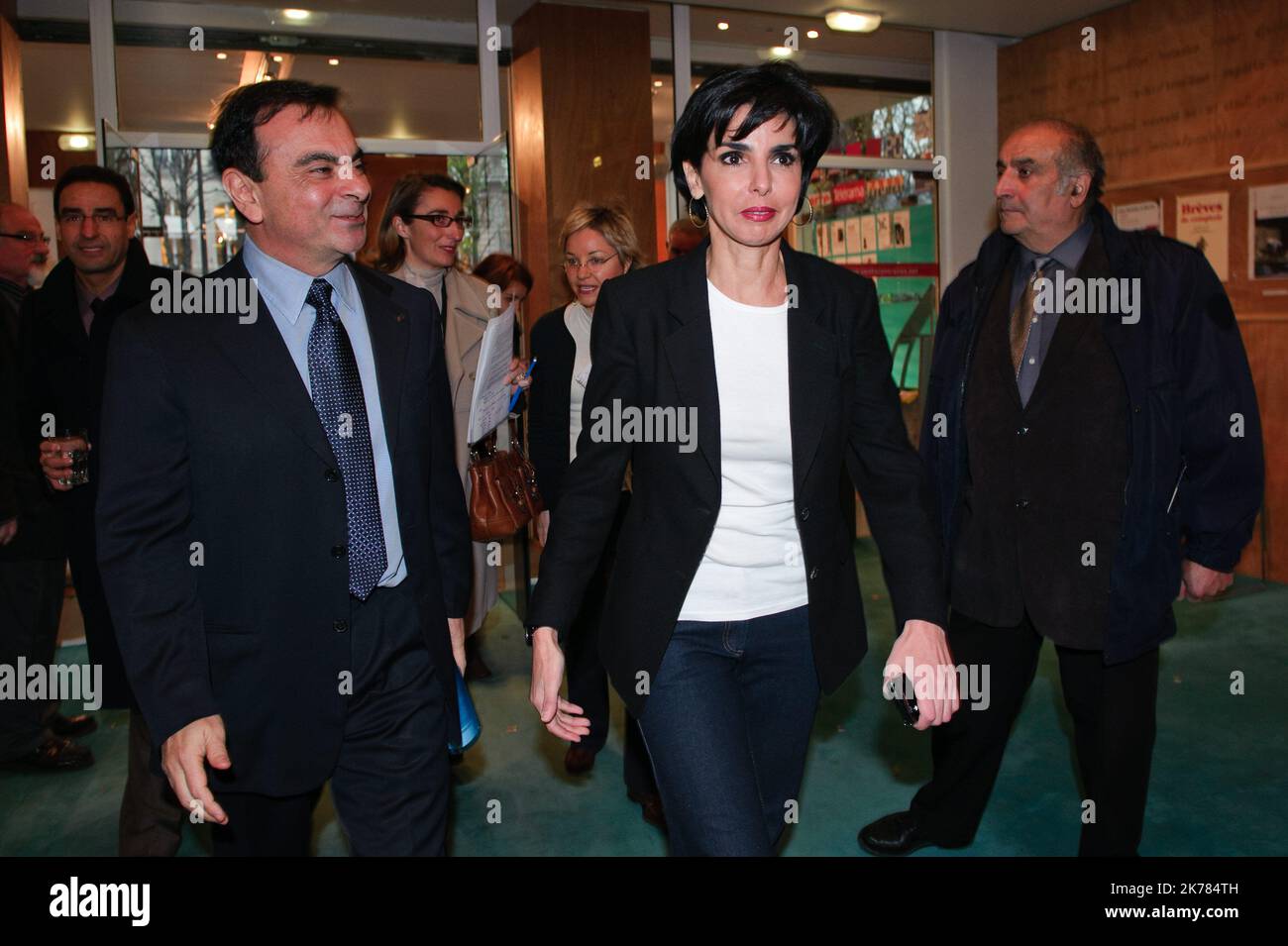 Convention pour l'emploi des jeunes en Europe organisée par Rachida Dati, ancienne ministre française de la Justice, députée européenne et maire du 7 e arrondissement de Paris. Banque D'Images