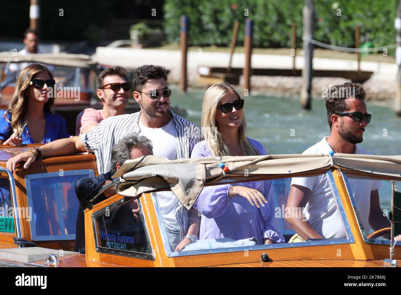 Arrivées au Festival du film de Venise 76th au Lido à Venise, sur 4 septembre 2019. Photo : Luca Vezil, Valentina Ferragni © Pierre Teyssot / Maxppp Banque D'Images