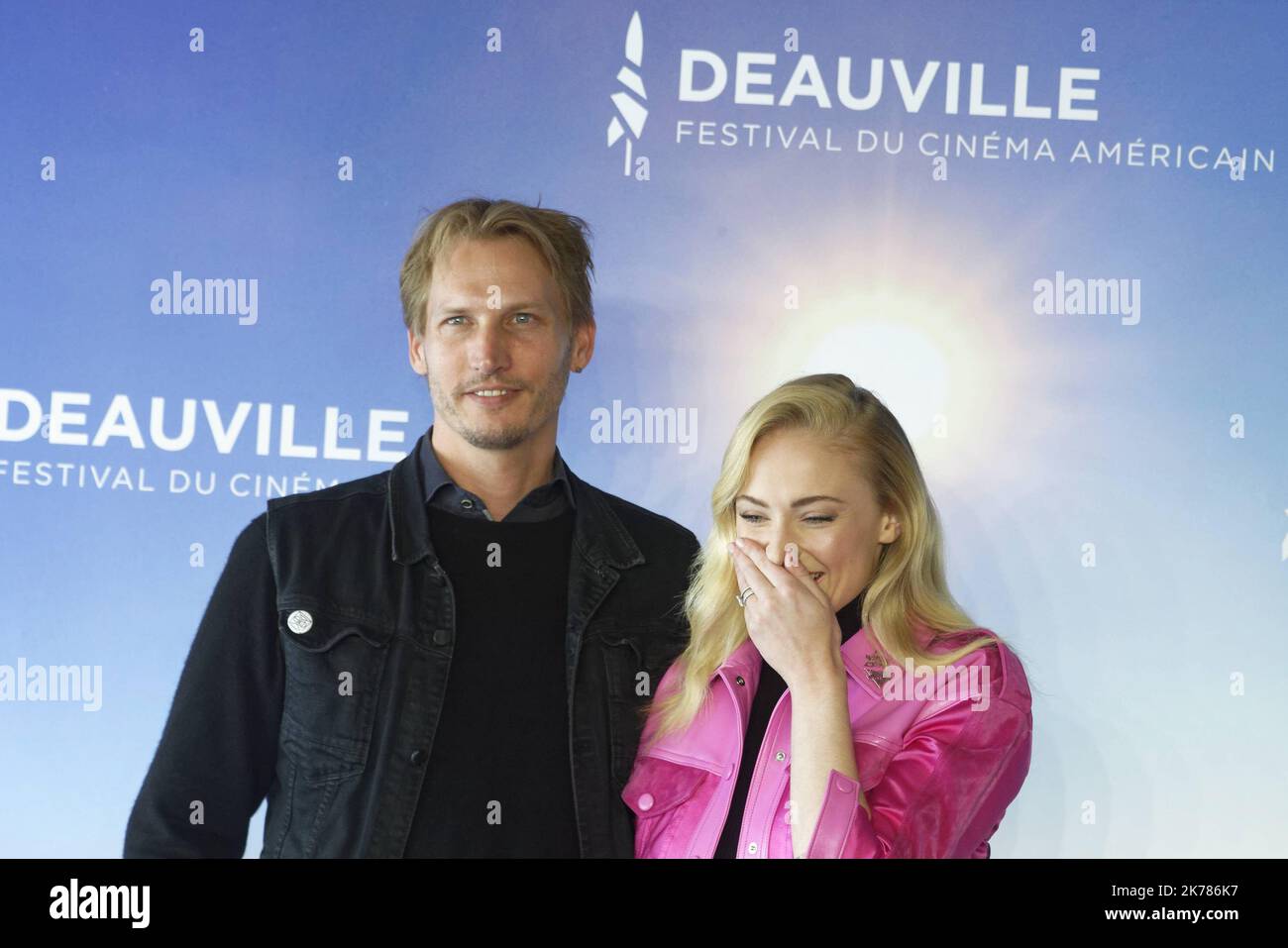 Sophie Turner assiste à un photocall lors du Festival américain du film de Deauville 45th à Deauville, France Banque D'Images