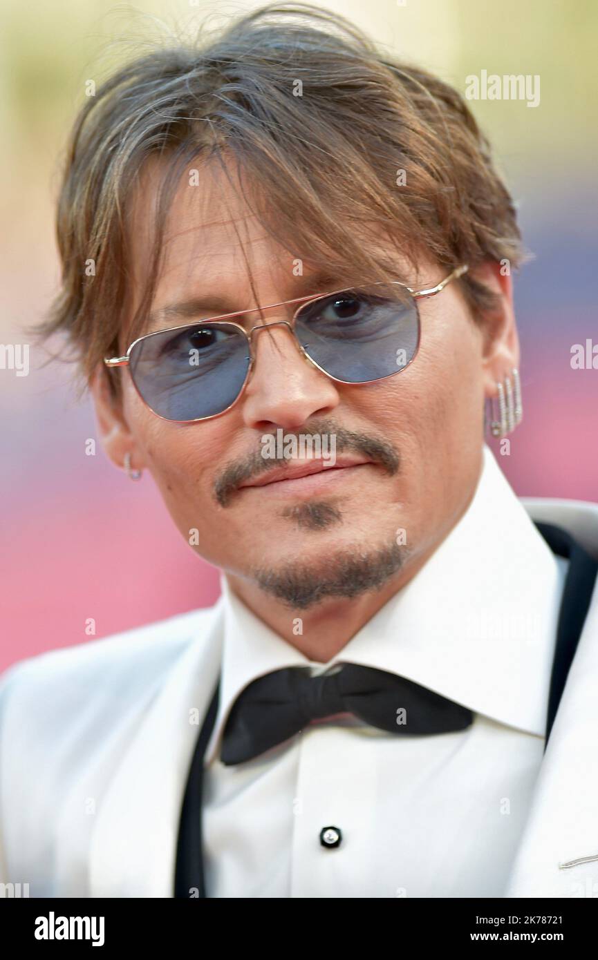 L'acteur Johnny Depp assiste à la première en attente de la création des Barbarians lors du Festival américain du film de Deauville sur 08 septembre 2018 45th à Deauville, France. Banque D'Images