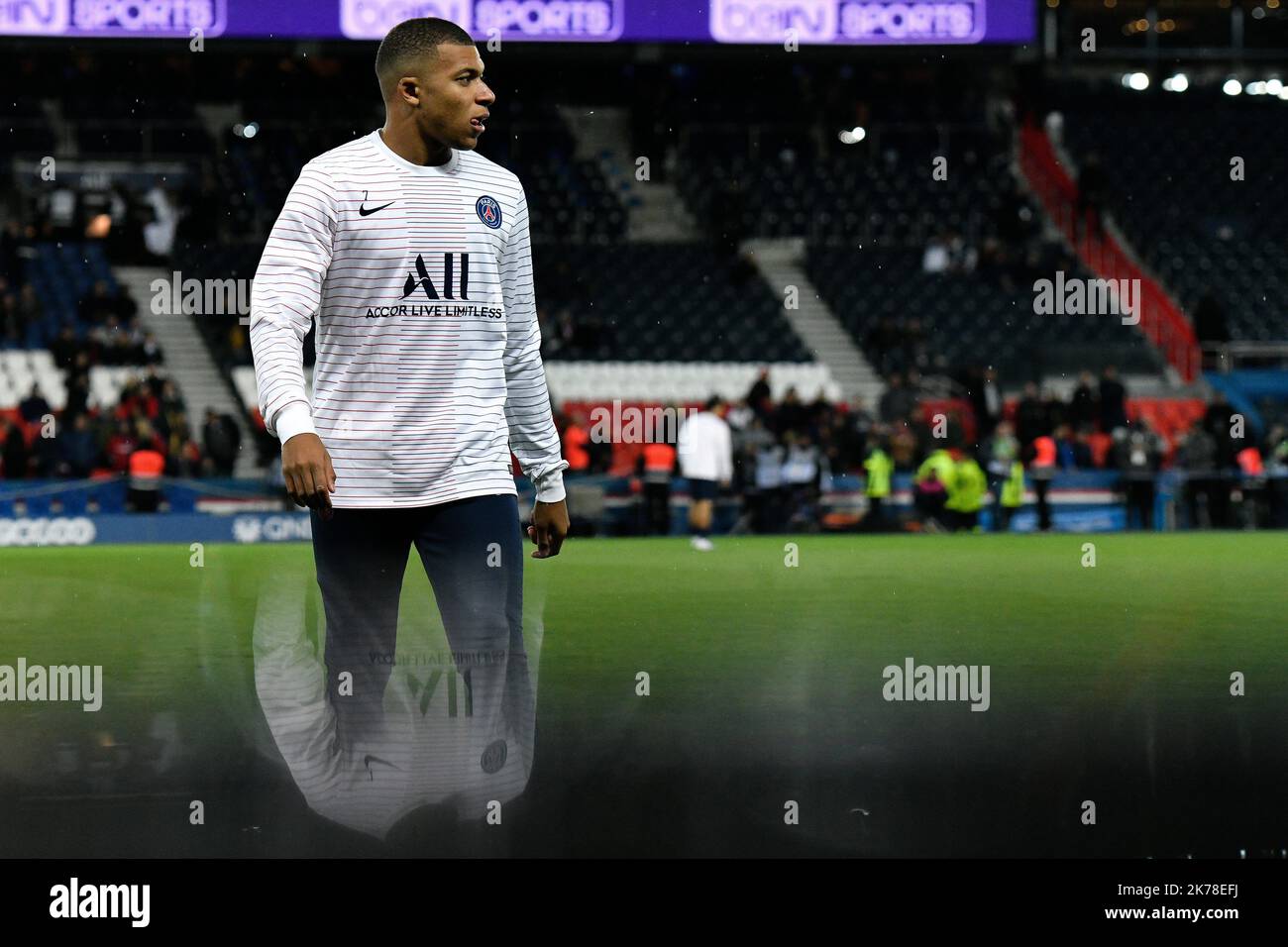 Olympique Marseille Kylian Mbappe pendant le 11th jour de la Ligue 1 Conforama, entre Paris Saint Germain (PSG) et Olympique Marseille (OM), 27 octobre 2019 Banque D'Images