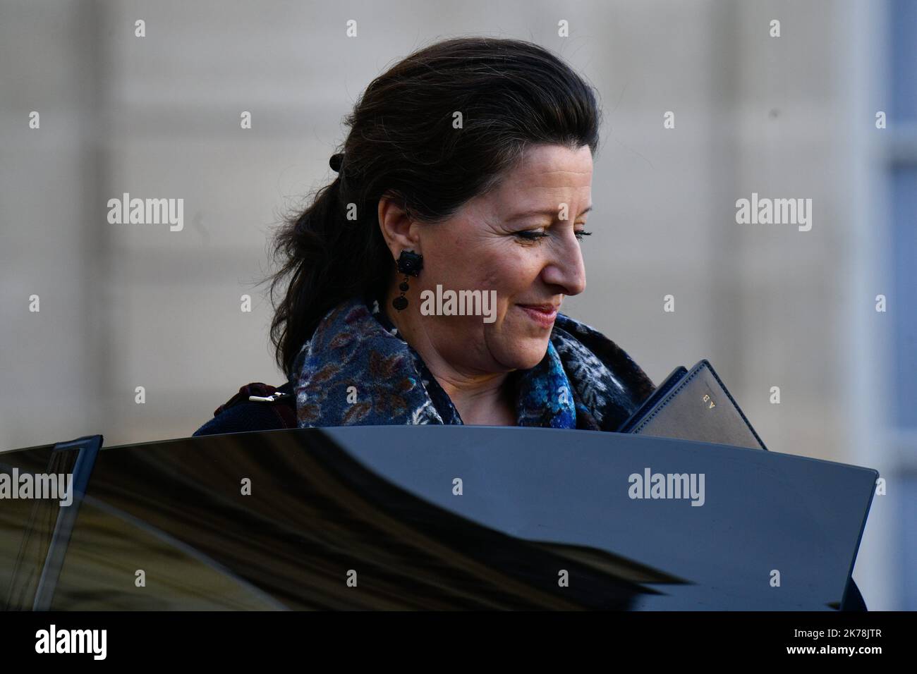 Agnes Buzyn, ministre des Solidarites et de la Sante en sortie du Conseil des ministres du 20 novembre 2019 / 2019 - France / Ile-de-France (région) / Paris - Agnes Buzyn, ministre de la solidarité et de la Santé du Conseil des ministres du 20 novembre 2019 Banque D'Images