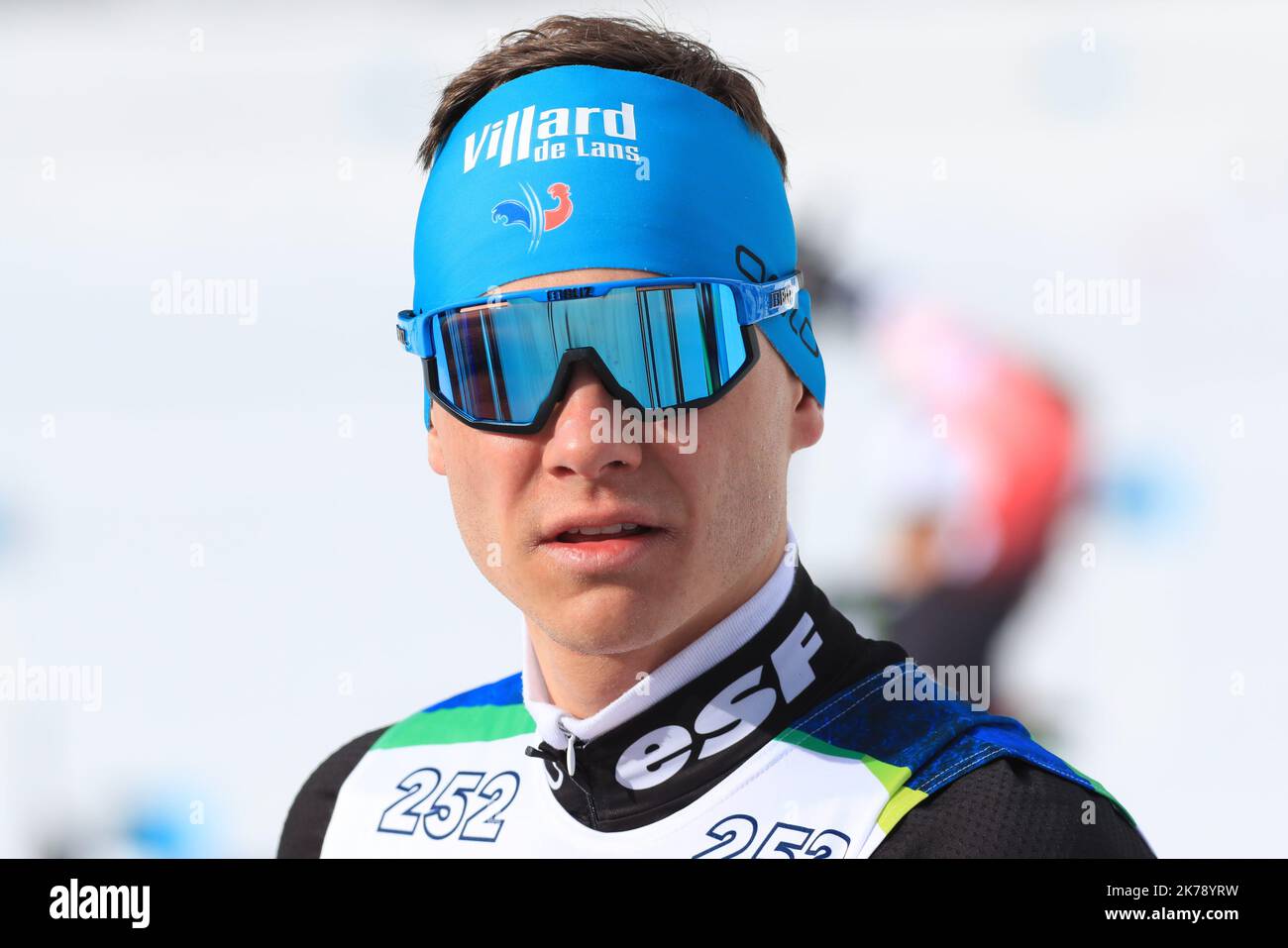 Emilien Jacquelin (FRA) aux Championnats du monde de biathlon de l'IBU 2020 Anterselva - Antholz, Italie. Banque D'Images