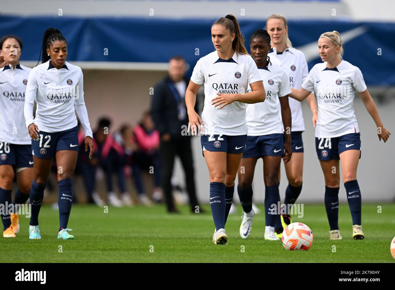 PARIS - Lieke Martens de Paris Saint Germain femmes lors du match de la Division française 1 entre Paris Saint-Germain et Dijon FCO au Stade Georges Lefevre à Paris sur 15 octobre 2022 à Paris, France. ANP | hauteur néerlandaise | Gerrit van Keulen Banque D'Images