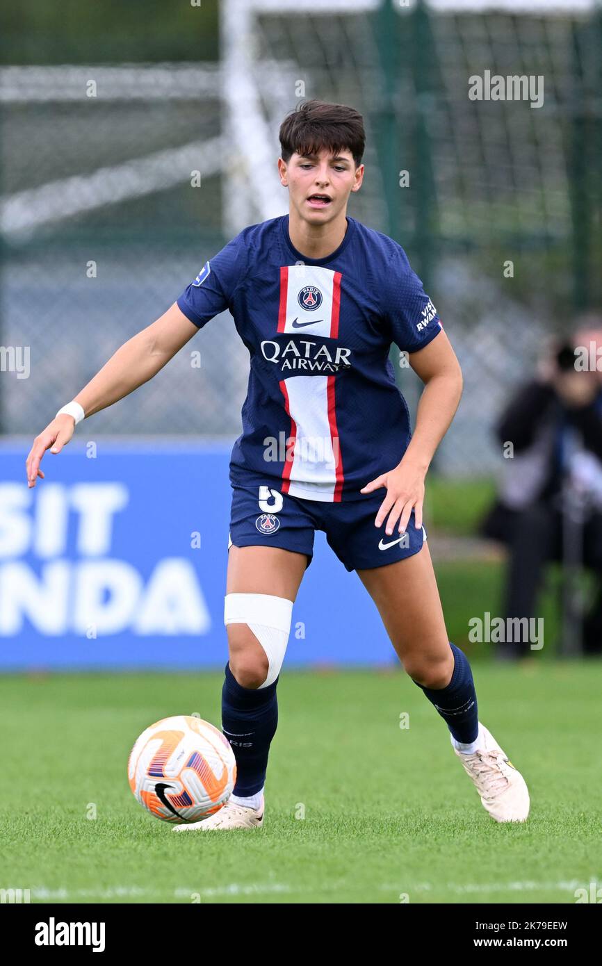 PARIS - Elisa de Almeida de Paris Saint Germain femmes lors du match de la Division française 1 entre Paris Saint-Germain et Dijon FCO au Stade Georges Lefevre à Paris sur 15 octobre 2022 à Paris, France. ANP | hauteur néerlandaise | Gerrit van Keulen Banque D'Images PARIS - Elisa de Almeida de Paris Saint Germain femmes lors du match de la Division française 1 entre Paris Saint-Germain et Dijon FCO au Stade Georges Lefevre à Paris sur 15 octobre 2022 à Paris, France. ANP | hauteur néerlandaise | Gerrit van Keulen Banque D'Images