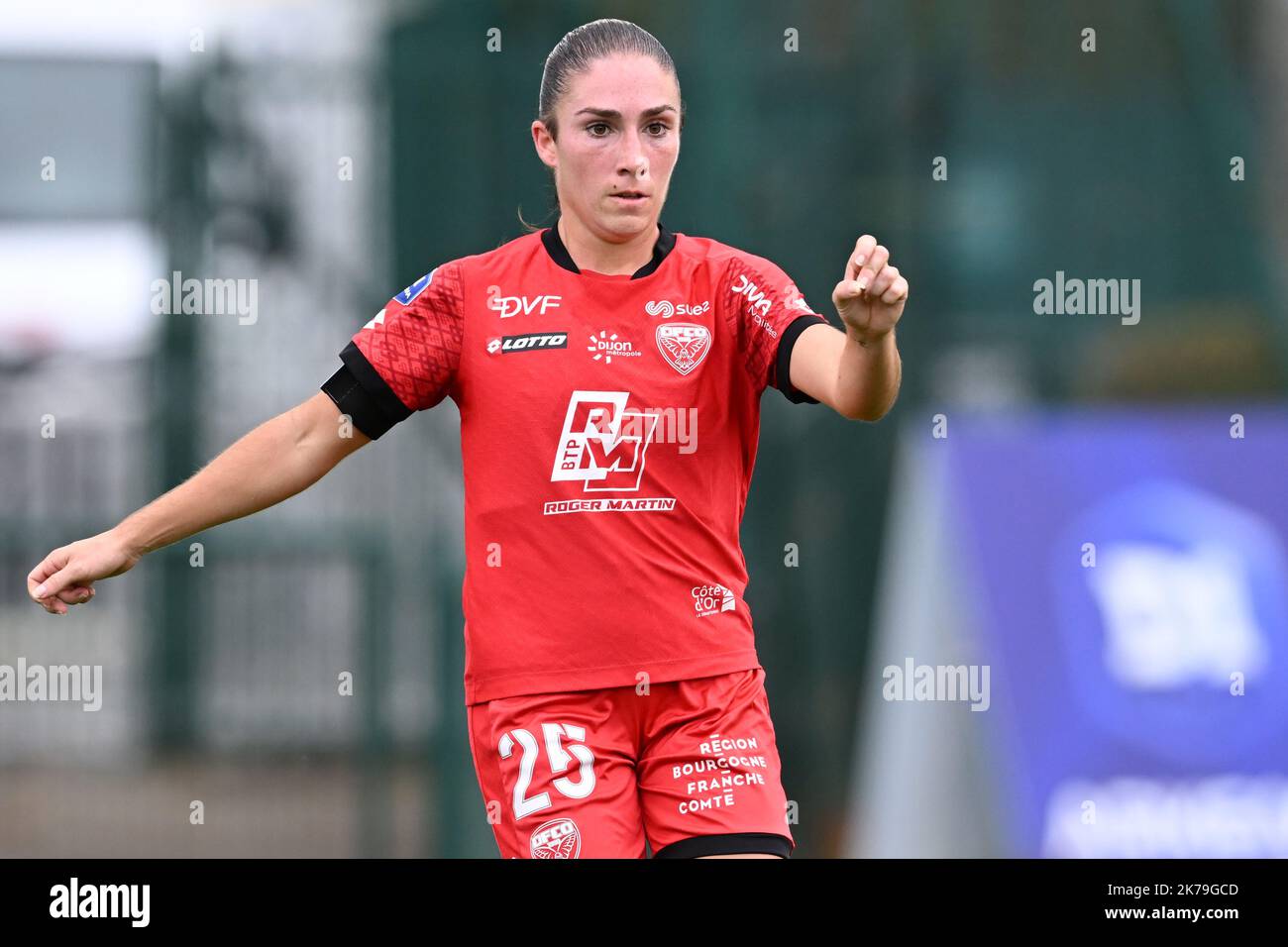 PARIS - Morgane Martins de Dijon femmes FCO lors du match de la Division française 1 entre Paris Saint-Germain et Dijon FCO au Stade Georges Lefevre à Paris sur 15 octobre 2022 à Paris, France. ANP | hauteur néerlandaise | Gerrit van Keulen Banque D'Images