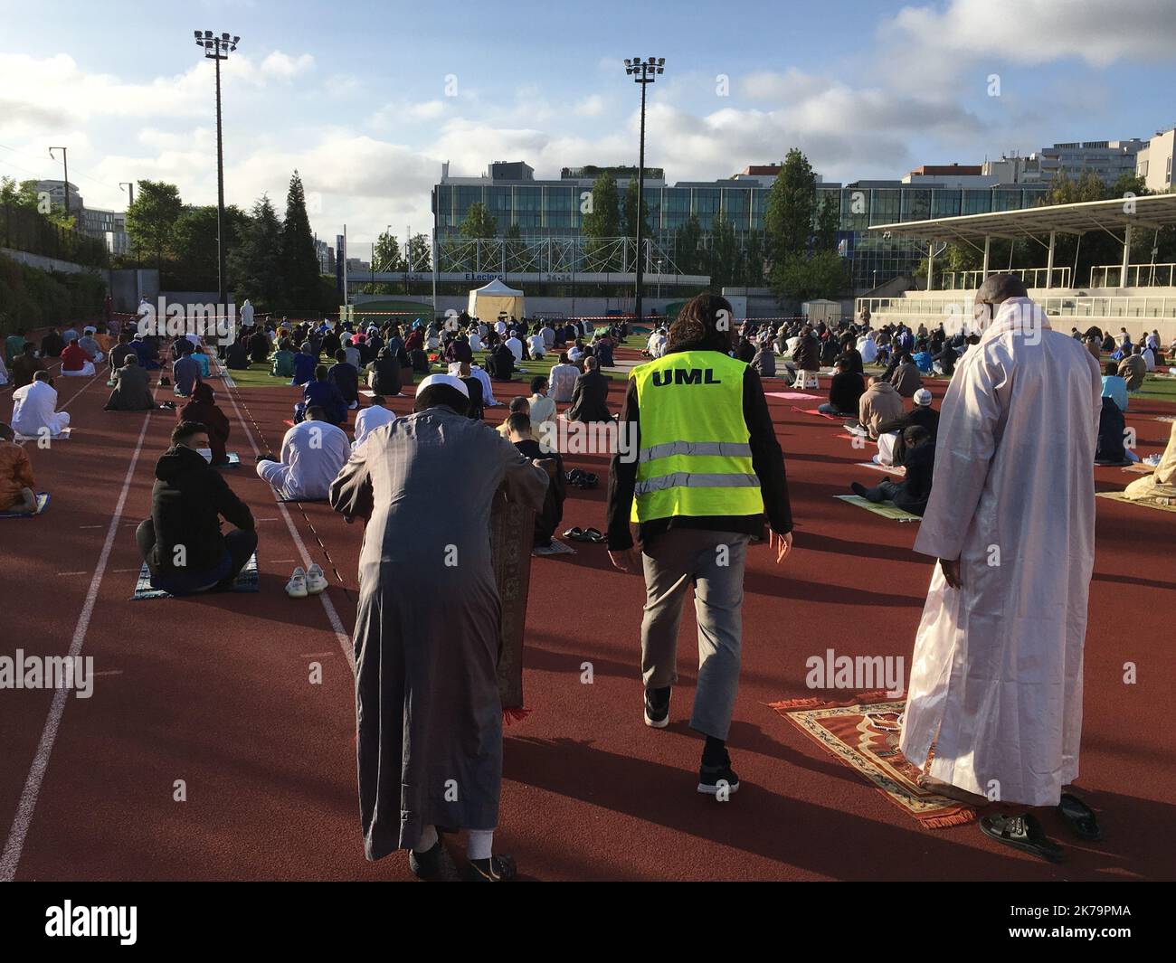 Aid el-Fitr 2020 en France, banlieue parisienne. Banque D'Images