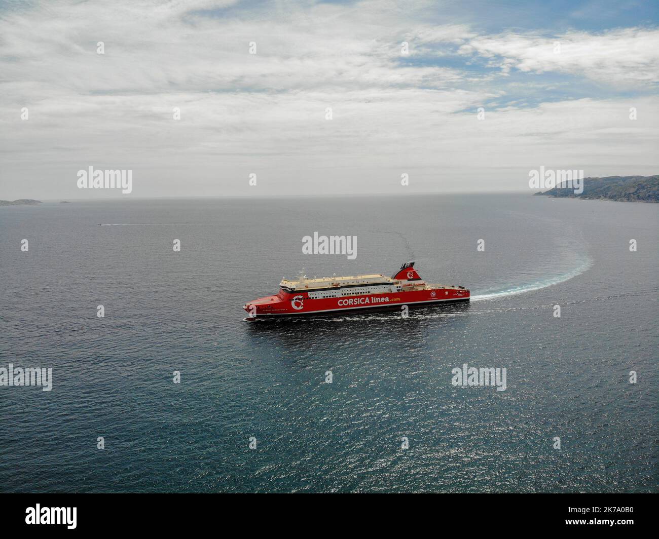 Â©PHOTOPQR/LA PROVENCE/Gilles Bader ; Marseille ; 11/06/2020 ; jeudi 11 juin, Un Nepita le nouveau ferry de Corse linée arrivent à Marseille, il effectuera les liaisons avec la Corse NEPITA, nouveau bateau de la ligne Corse, pour les traversées entre Marseille et la Corse. Banque D'Images