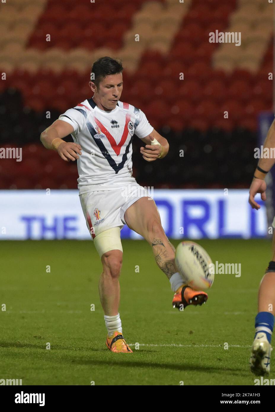 Doncaster, Royaume-Uni. 16th octobre 2022. France / Grèce: Eco-PowerStadium de la coupe du monde de rugby, Doncaster, Yorkshire du Sud, Royaume-Uni pendant le match de groupe D de la coupe du monde de rugby 2021 entre la France et la Grèce Eco-Power Stadium, Doncaster, Yorkshire du Sud, Royaume-Uni sur 17 octobre 2022 . (Photo de Craig Cresswell/Alamy Live News) Banque D'Images