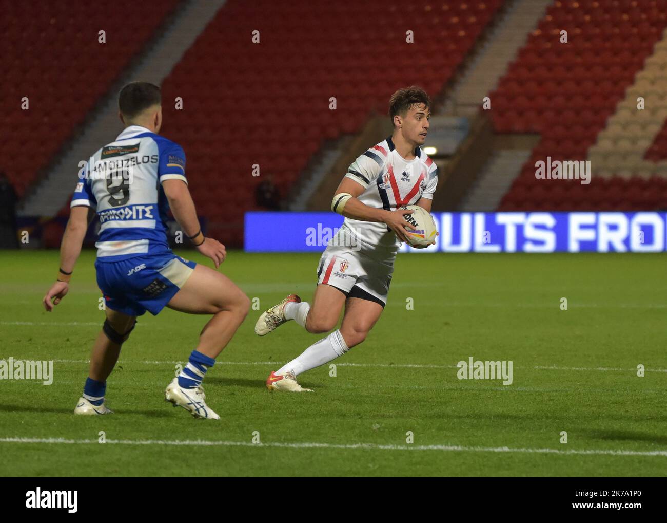 Doncaster, Royaume-Uni. 16th octobre 2022. France / Grèce: Eco-PowerStadium de la coupe du monde de rugby, Doncaster, Yorkshire du Sud, Royaume-Uni pendant le match de groupe D de la coupe du monde de rugby 2021 entre la France et la Grèce Eco-Power Stadium, Doncaster, Yorkshire du Sud, Royaume-Uni sur 17 octobre 2022 . (Photo de Craig Cresswell/Alamy Live News) Banque D'Images