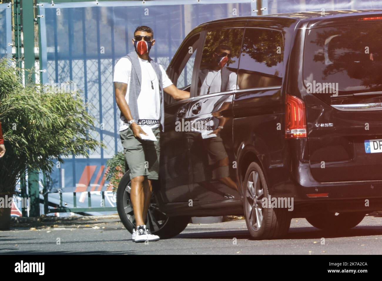 Sur la photo : Thiago Silva - 2020/06/22. Les joueurs de l'équipe Paris Saint-Germain sont de retour au camp de Loges, leur centre d'entraînement, après plusieurs semaines d'interruption en raison de la pandémie du coronavirus ou COVID-19. Banque D'Images