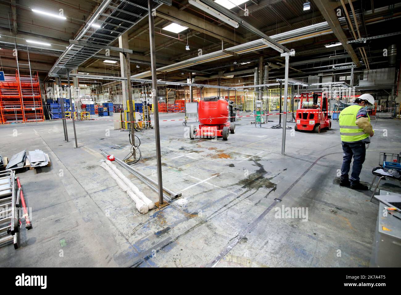 Toyota Valenciennes. Création de nouvelles lignes de production pour la nouvelle Yaris 4 puis la Yaris Cross Banque D'Images