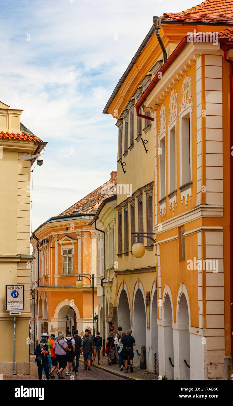 Kutná Hora, région de Bohème centrale de la République tchèque, est une ville classée au patrimoine mondial de l'UNESCO et dotée d'une architecture médiévale dans le centre-ville. Banque D'Images