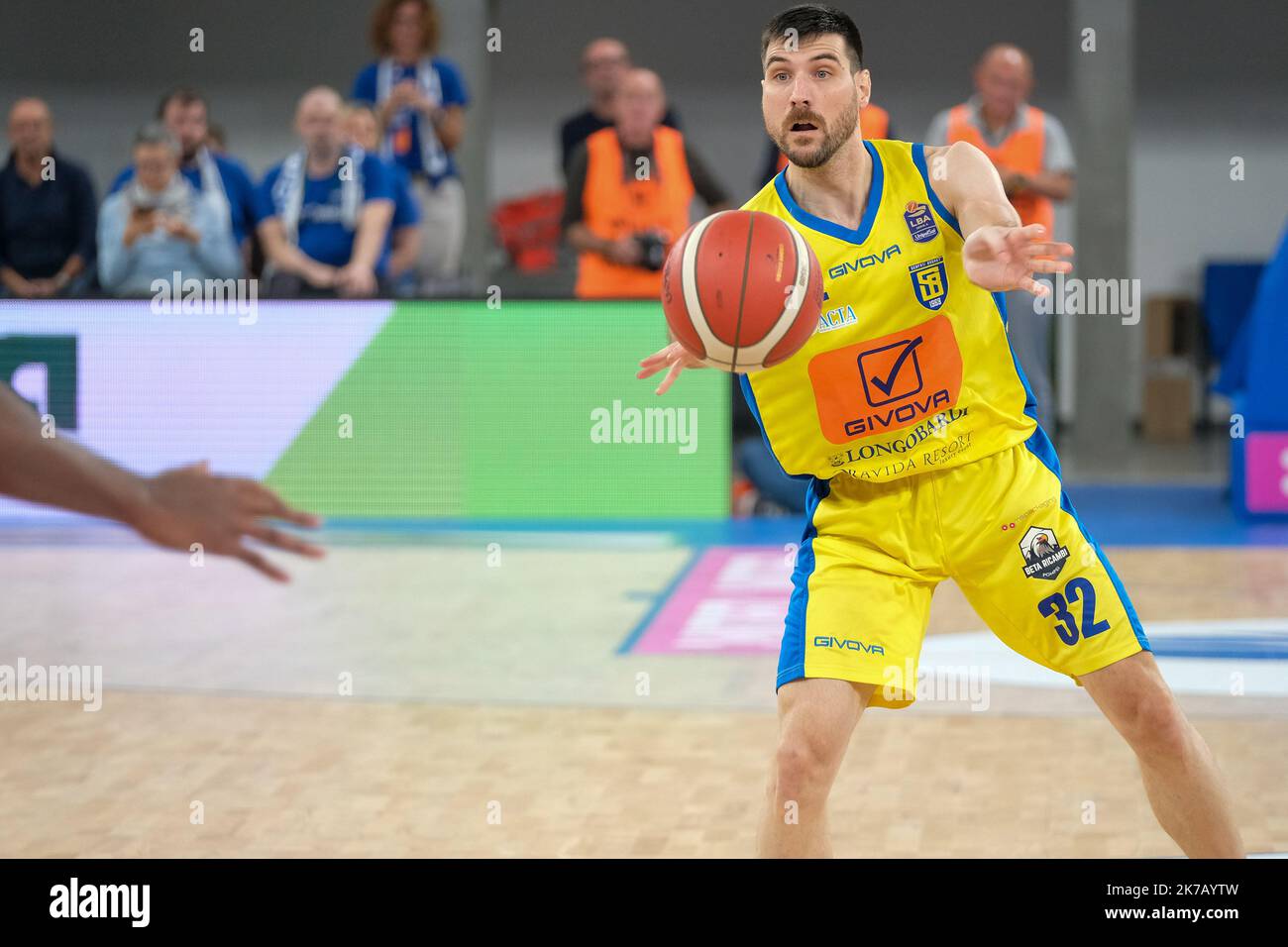 Brixia, Italie. 16th octobre 2022. Championnat italien de basket-ball A1, match entre Germani basket Brescia et Givova Scafati. Banque D'Images