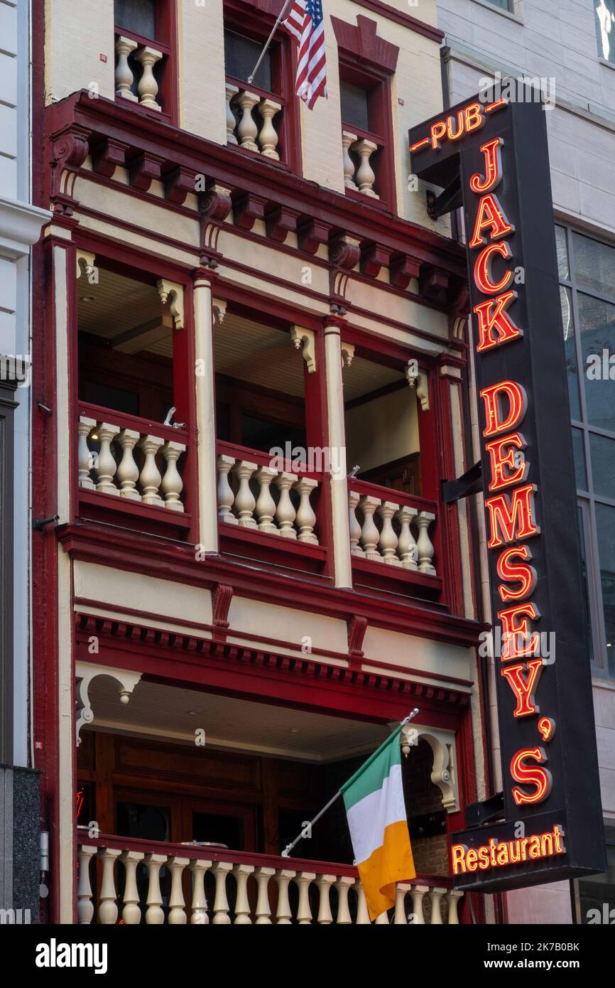Jack Demsey's est un pub et un restaurant sur W. 33rd Street à NYC, USA 2022 Banque D'Images