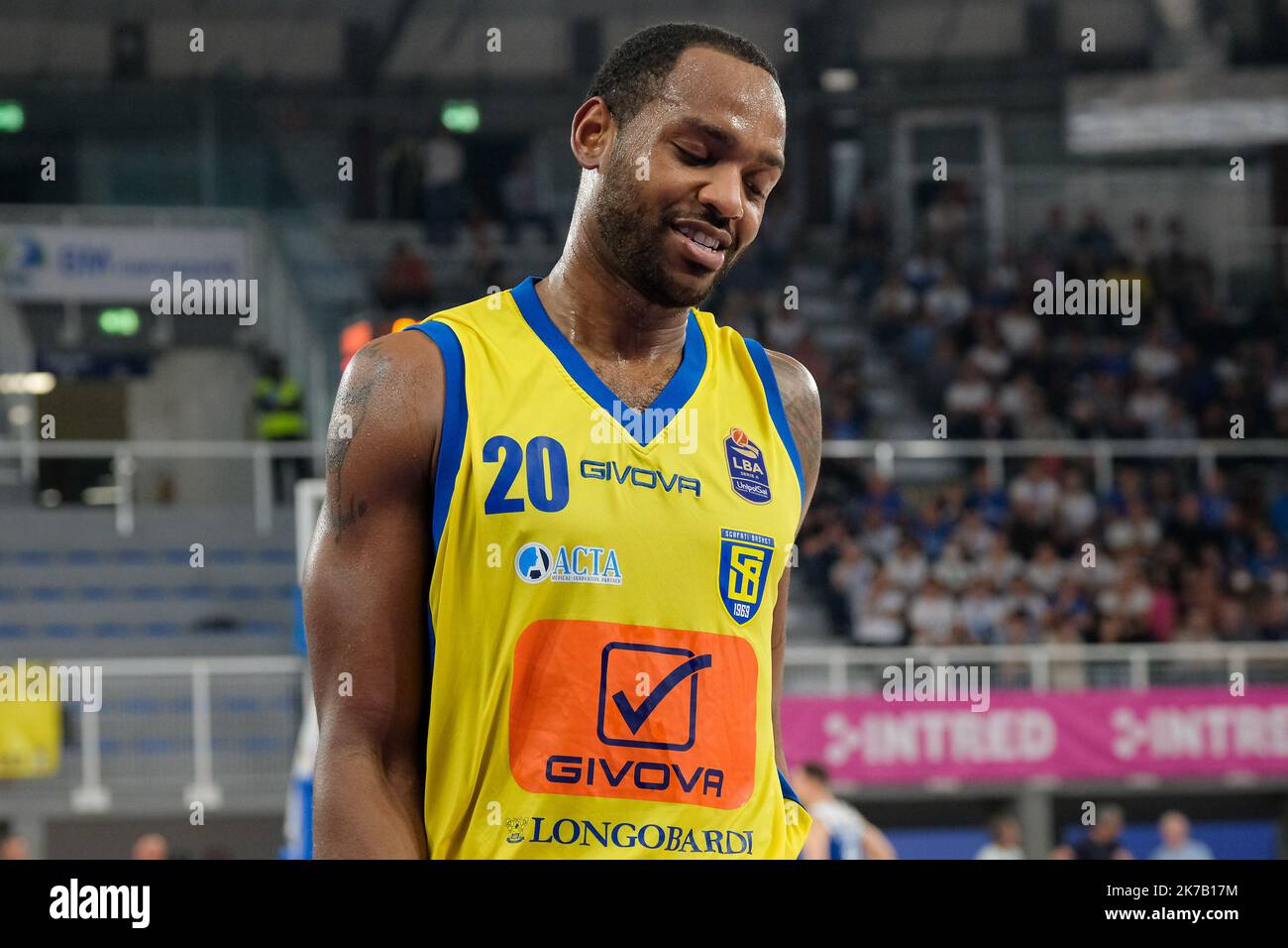 Brixia, Italie. 16th octobre 2022. Championnat italien de basket-ball A1, match entre Germani basket Brescia et Givova Scafati. Banque D'Images