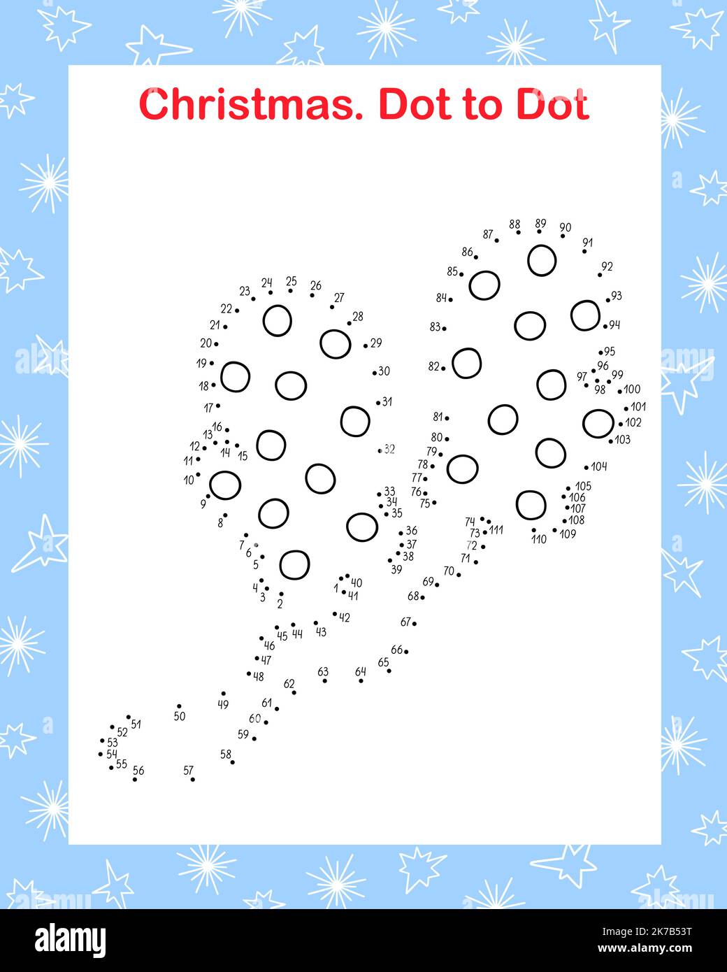 Moufles tricotées point à point amusant jeu éducatif ou de loisirs feuille de travail, esquisse de l'illustration de vecteur de doodle, loisirs d'hiver ou activité sportive, chaussures pour un style de vie sain et passe-temps Illustration de Vecteur