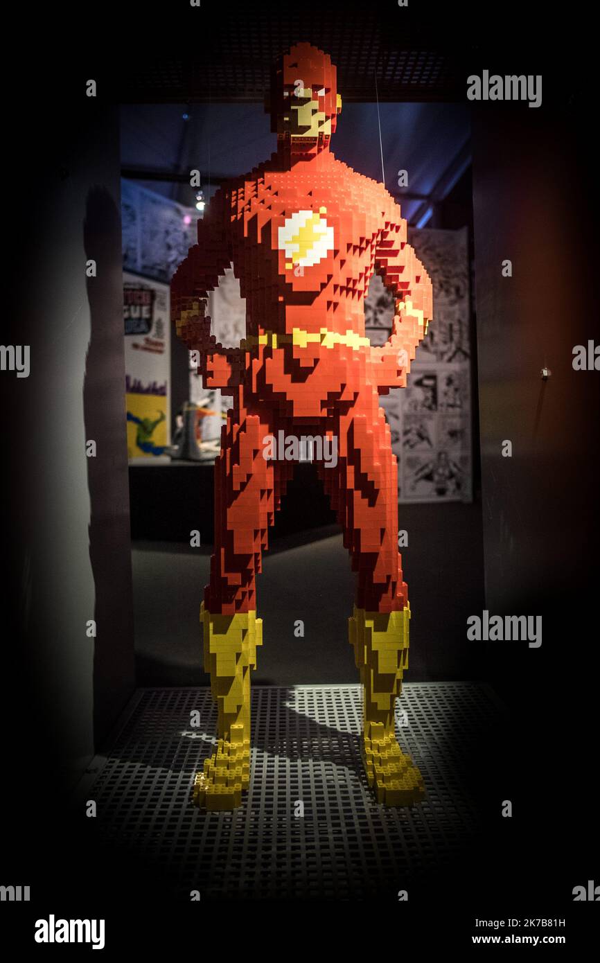 ©Michael Bunel / le Pictorium / MAXPPP - Michael Bunel / le Pictorium - 16/08/2018 - France / Ile-de-France / Paris - Flash. Exposition LEGO a paris porte de la Villette. 16 aout 2018. Paris, France. / 16/08/2018 - France / Ile-de-France (région) / Paris - Flash. Exposition LEGO à Paris porte de la Villette. 16 août 2018. Paris, France. Banque D'Images